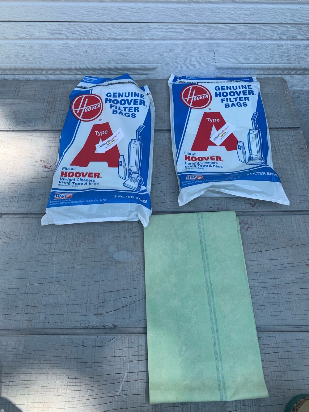 Hoover Type A Vacuum Cleaner Bags Lot - 7 Total Bags (2 Packs + 1 Loose) New/NOS